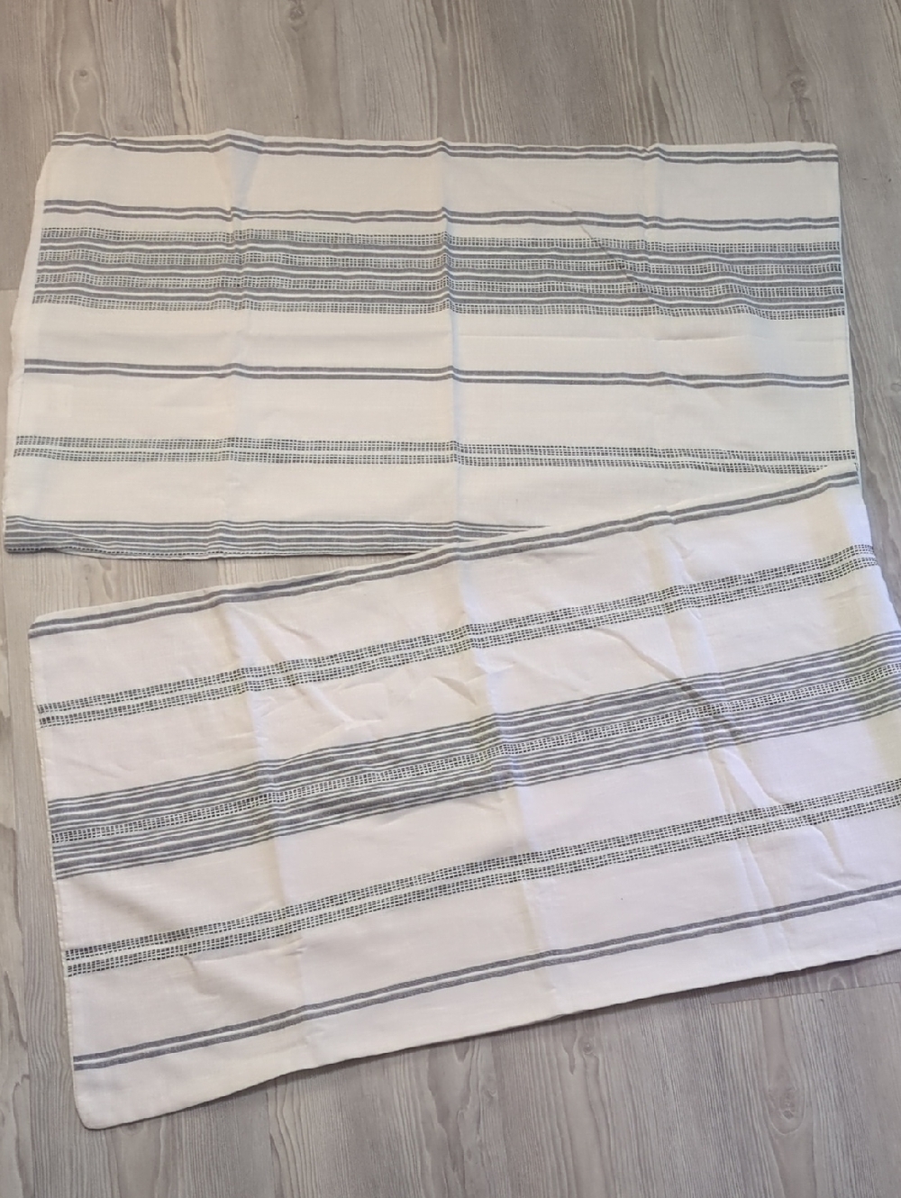 Threshold White And Black Cotton King Sized Pillowcases Set Farmhouse